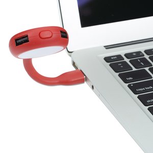 Additional Image 4 - a red headphone attached to a laptop