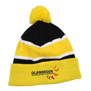 Additional Image 1 - a yellow and black beanie