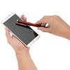 View Image 5 of 7 of Gripper Stylus Twist Phone Stand Pen with Screen Cleaner