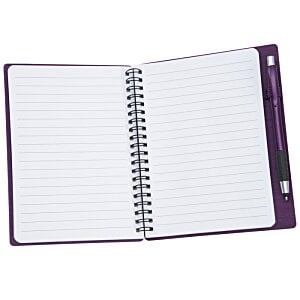 Additional Image 3 - a spiral bound notebook with purple cover