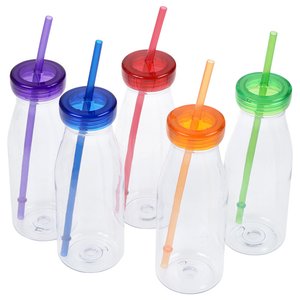 Additional Image 2 - a group of plastic bottles with straws