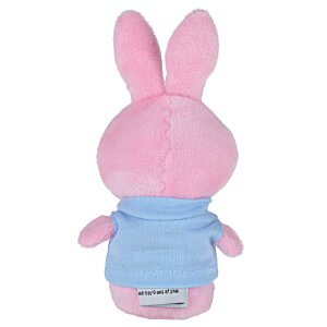 Additional Image 1 - a pink stuffed animal with blue shirt