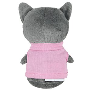 Additional Image 1 - a grey stuffed animal wearing a pink shirt