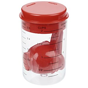 Additional Image 2 - a plastic container with a red lid