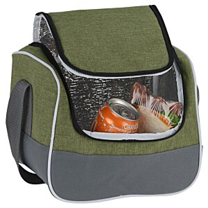 Additional Image 1 - a green and grey bag with a clear window