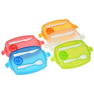 Additional Image 4 - a group of colorful plastic containers