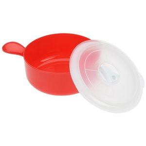 Additional Image 1 - a red and white plastic container