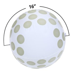 Additional Image 1 - a white and grey polka dot balloon