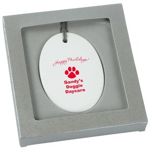 Additional Image 1 - a grey frame with a white oval in it