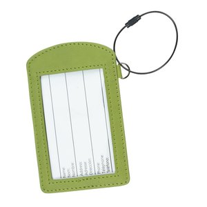 Additional Image 1 - a green and white luggage tag