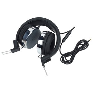 Additional Image 1 - a black headphones with a cord