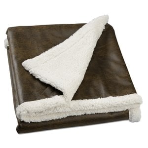 Additional Image 2 - a brown and white folded blanket