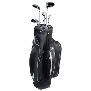 Additional Image 3 - a black golf bag with clubs