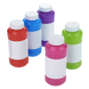 a group of colorful bottles