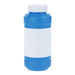 Additional Image 1 - a blue bottle with a white label