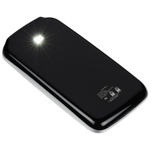 Additional Image 1 - a black cell phone with a light on it