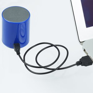 Additional Image 4 - a blue cylinder with a black cord
