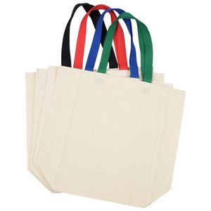 Additional Image 3 - a white bag with colorful ribbons