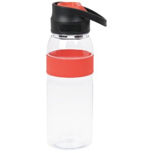 Additional Image 1 - a plastic water bottle with a red lid