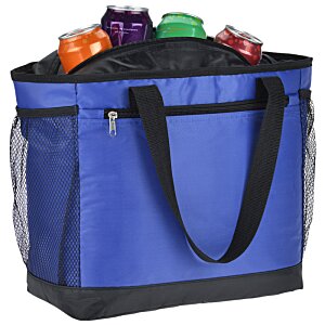 Additional Image 1 - a blue bag with a black handle