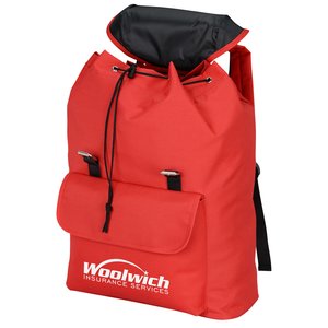 Additional Image 1 - a red backpack with a black strap