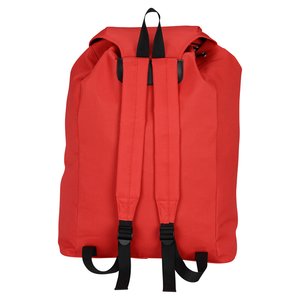 Additional Image 2 - a red backpack with black straps