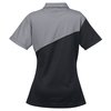 View Image 2 of 3 of Diagonal Stripe Performance Polo - Ladies'