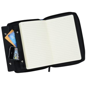 Additional Image 3 - a black and white open notebook