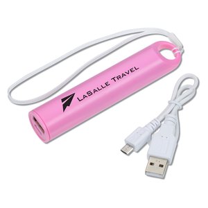 Additional Image 1 - a pink usb cable with a white cord