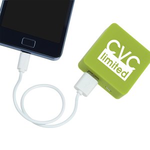 Additional Image 2 - a cell phone charging with a green square battery