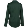 View Image 2 of 3 of Dade Textured Performance LS Polo - Ladies' - 24 hr