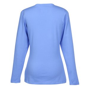 Additional Image 1 - a blue long sleeved shirt