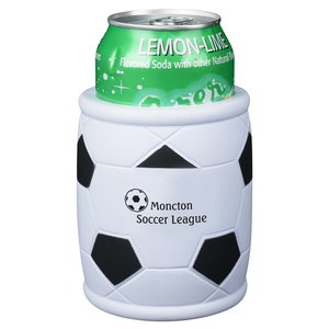 Additional Image 1 - a white and green can with black and white football ball design