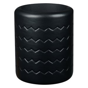 Additional Image 2 - a black cylinder with a pattern on it
