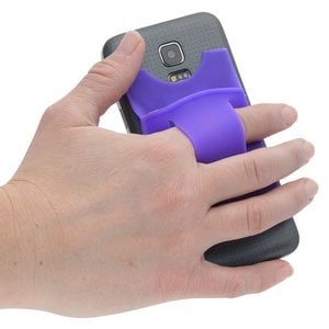 Additional Image 4 - a hand holding a purple and grey device