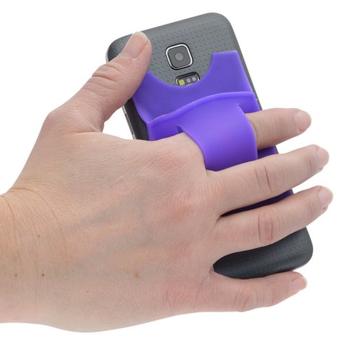 Additional Image 4 - a hand holding a purple and grey device