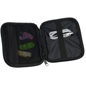 Additional Image 2 - a black zippered bag with objects inside