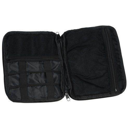 Additional Image 1 - a black wallet with a zipper
