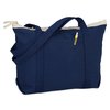 View Image 2 of 4 of Zippered 14 oz. Cotton Tote