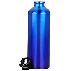 Additional Image 2 - a blue water bottle with a black handle