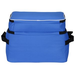 Additional Image 2 - a blue cooler bag with black handles