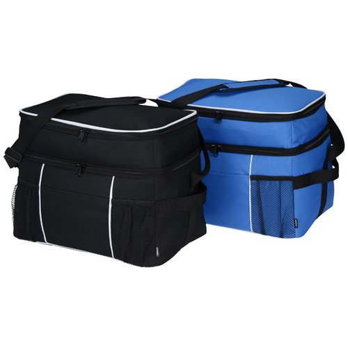 Additional Image 3 - a blue and black lunch bags