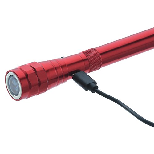 Additional Image 6 - a red flashlight with a black cord