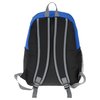 a black and blue backpack
