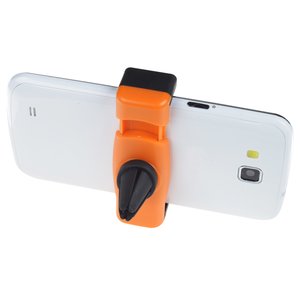 Additional Image 4 - a white cell phone with orange and black device