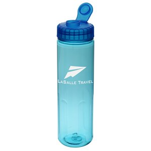 Additional Image 1 - a blue water bottle with a straw