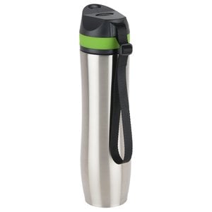 Additional Image 2 - a silver and black water bottle