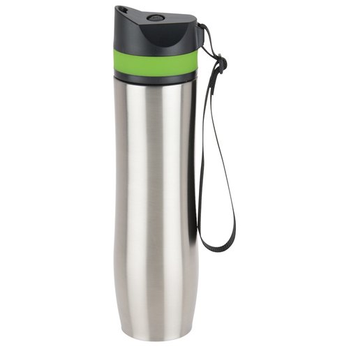 Additional Image 1 - a silver and black water bottle