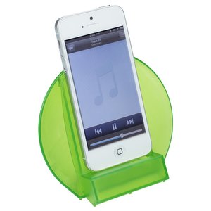 Additional Image 1 - a white cell phone on a green stand