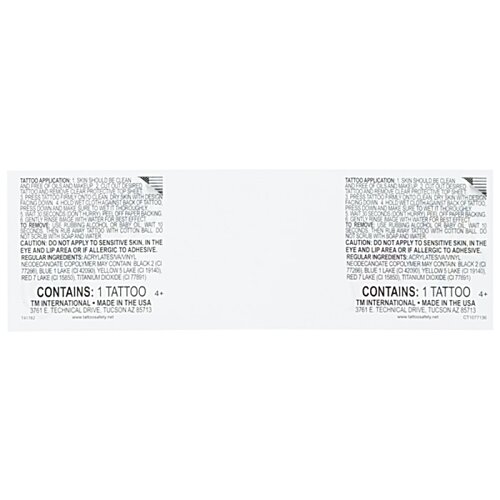 Additional Image 1 - a white rectangular object with black text